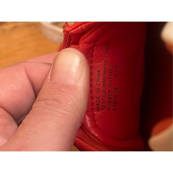 ORANGE/WHITE MICHAEL KORS ALLIE MODEL SNEAKERS WOMEN'S SIZE US 6.5M - Picture 7 of 14